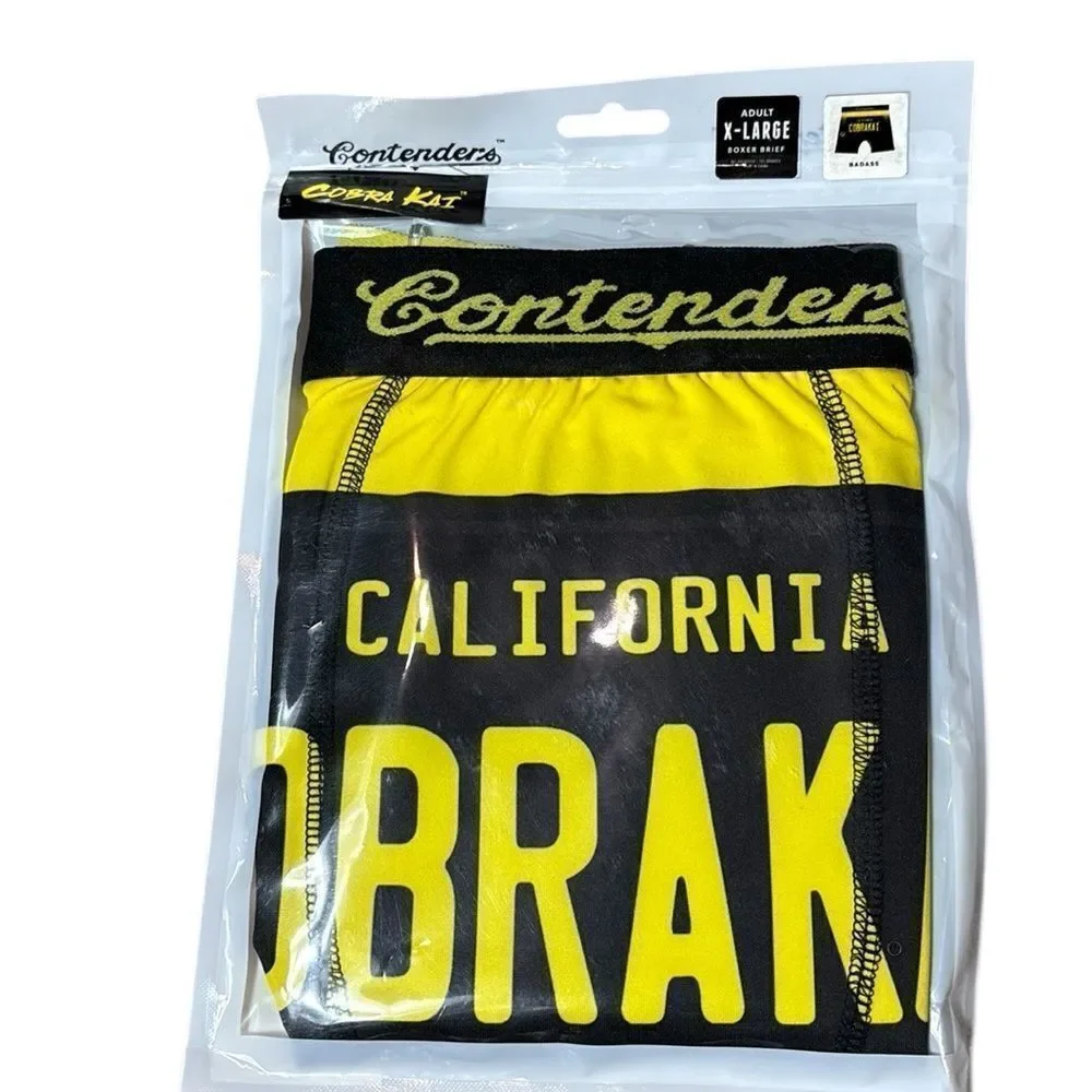 Contenders men’s xl cobra Kai badass boxer briefs new 37-40
